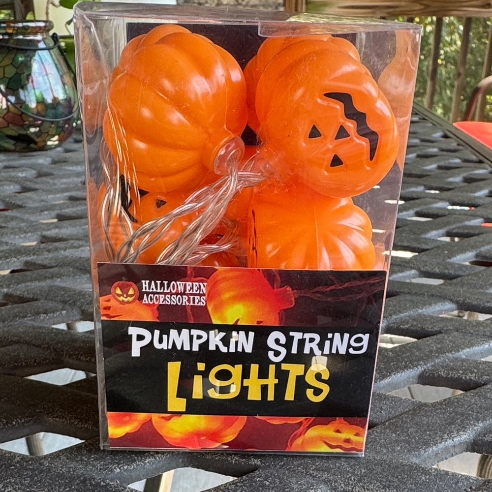 NEW Pumpkin String Lights (10 lights on the strand)